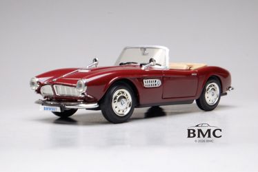 1955 BMW 507, dark red, 1:24 Diecast model car from Redbox