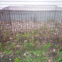 Black Metal Dog Crate 2ft 8in High  By 4ft Across