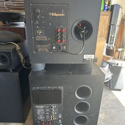 Paradigm PS 1200 Series Powered Subwoofer And Klipsch KSW12 Powered Subwoofer 