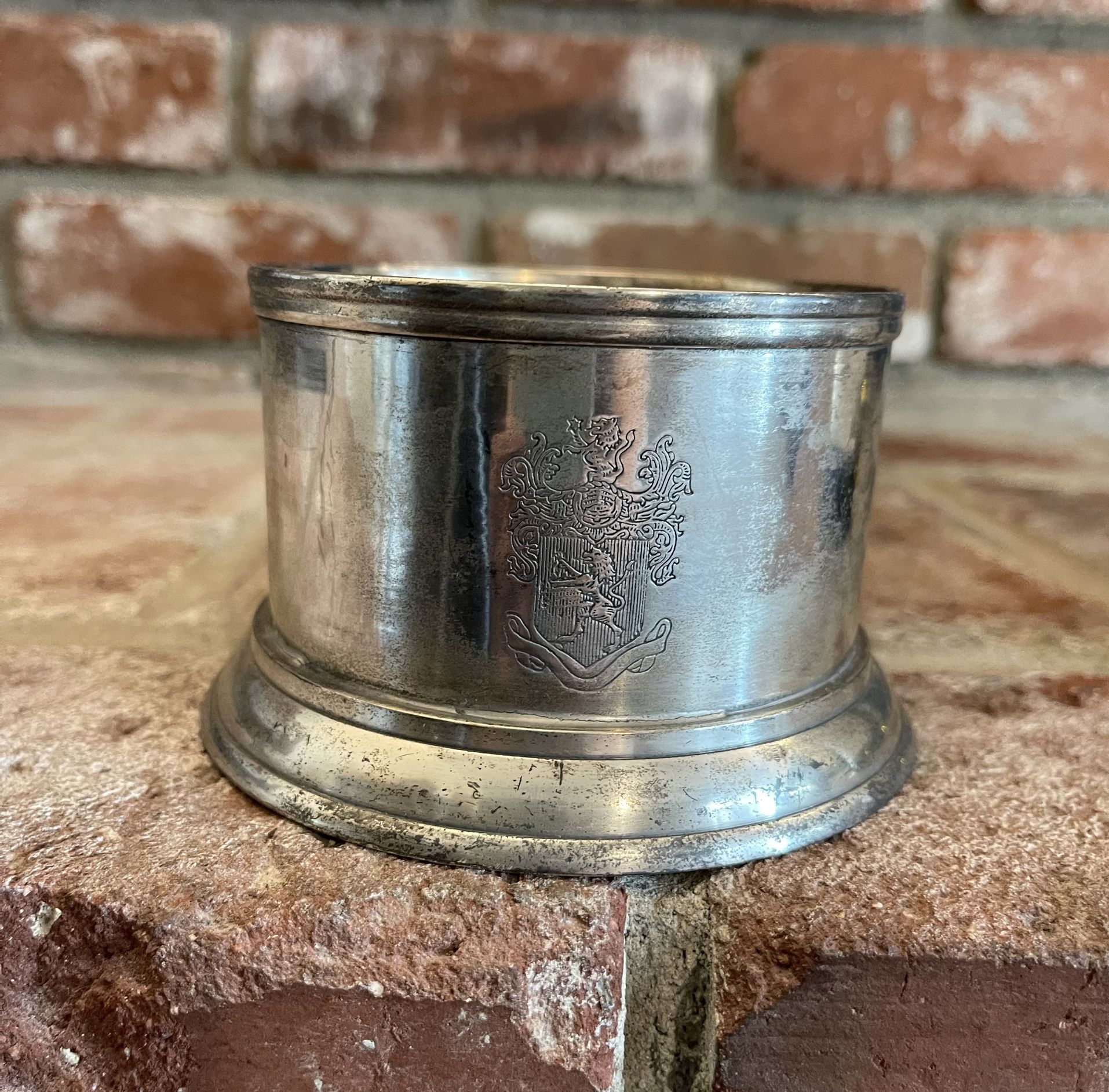 Vintage, Pewter Wine Bottle Holder