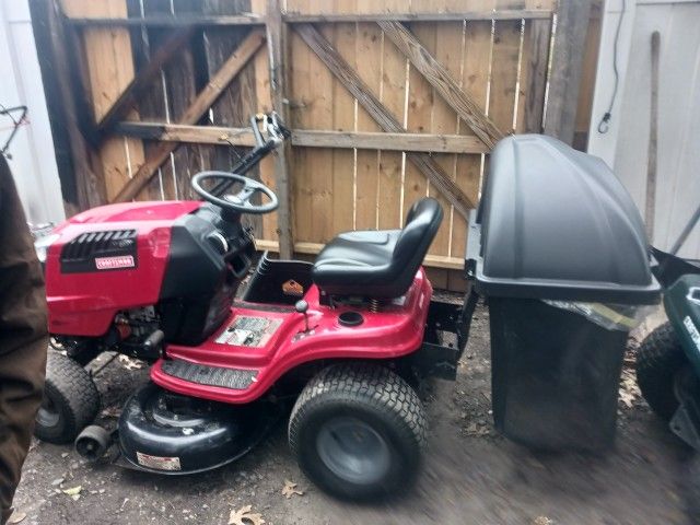 RIDING LAWNMOWER AND SPEEDAIRE COMPRESSOR PLUS GENERATOR COMBO 