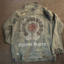 chrome heart jean jacket