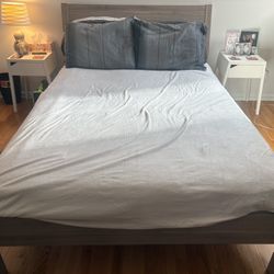 IKEA Full-Size Bed Frame + Mattress – Clean, Good Condition