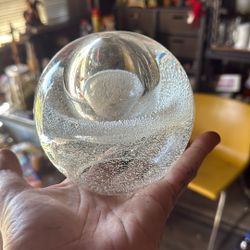 Glass Ball Desk Weight And Vase