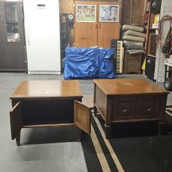 Solid Oak End Tables