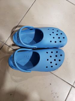 Blue Crocs 