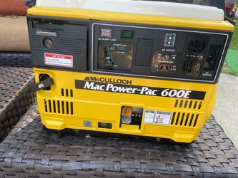 McCulloch Mac Power-Pac 600E Generator