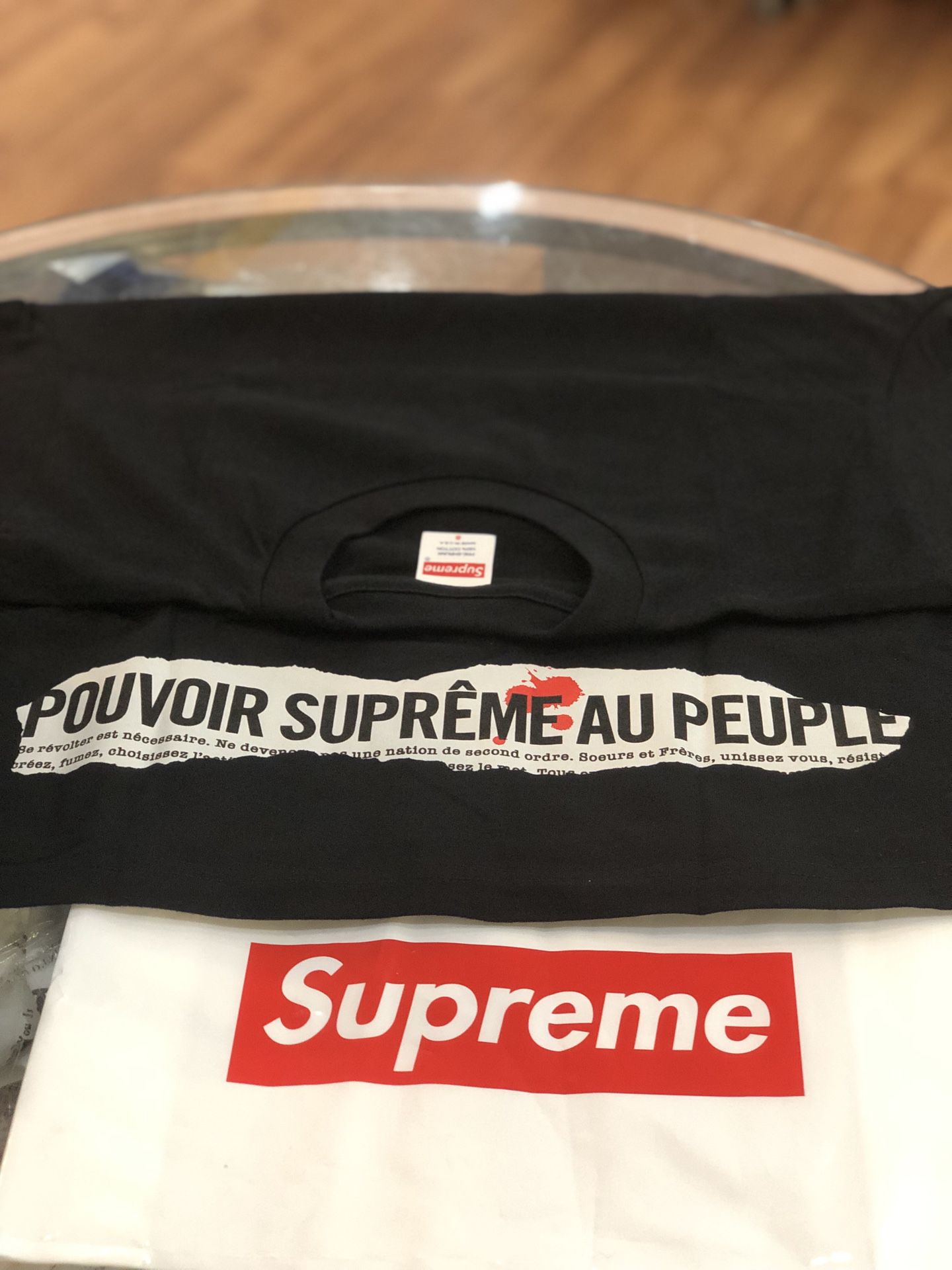 Brand new Black Supreme Headline T-shirt size small