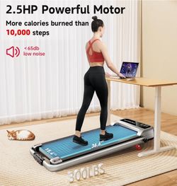 RHYTHM FUN Walking Pad Treadmill with Incline, 8% Incline Walking Treadmill, 300 lbs