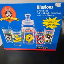 Looney Tunes Illusions 5-Piece Glass Set by Luminarc