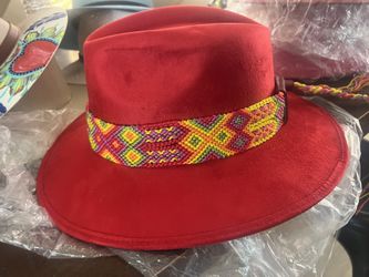Mexican Suede Hat With Mexican Braid
