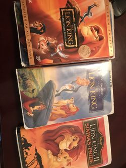 Lion king dvd and vhs
