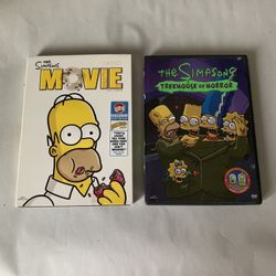 Simpsons movie & treehouse of horror ~ DVD ~ smoke free home.  