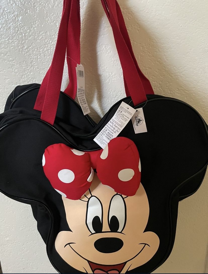 2024 Disneyland  Parks Minnie & Mickey  Mouse Canvas Tote Bag