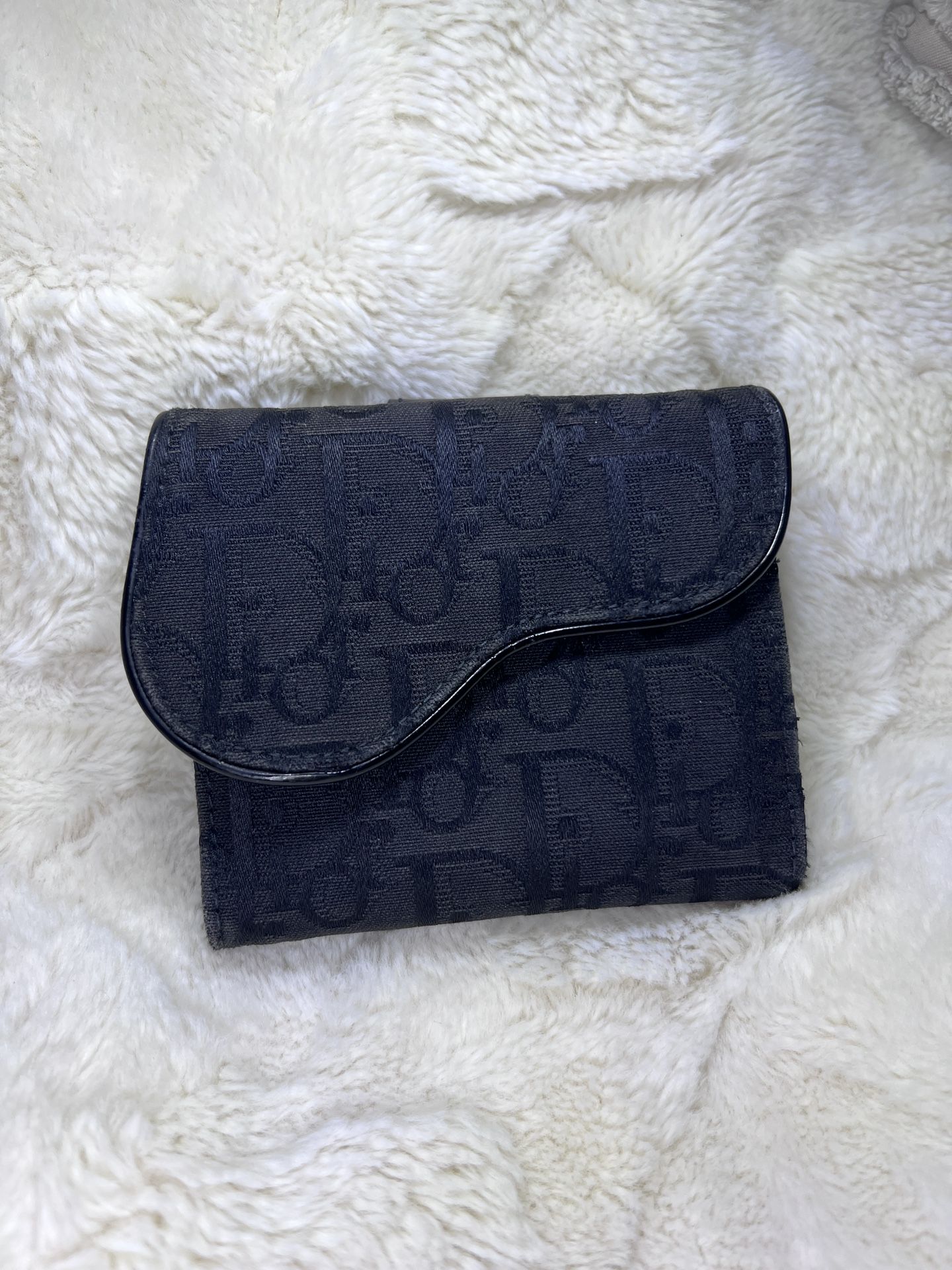 Christian Dior Saddle Cloth Wallet