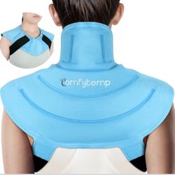 Comfytemp Ice Pack for Neck and Shoulders Pain Relief with Straps,