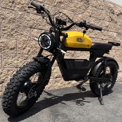 3000 Watt/Twin-Dual Motor “Tank e-Bike” Electric, 38mph, Color Screen, Metal USA Basket