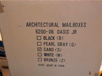 Jr locking mailbox.