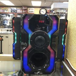 BeFree Speaker System W/ 2.1 Channel Bluetooth, Multi-media,Fm Radio, Led Lights And USB Import