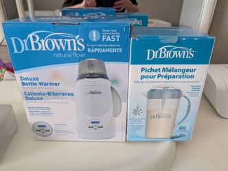 Dr. Brown bottle warmer and pitcher