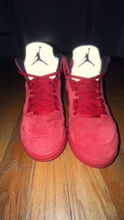 Jordan 5s Retro Red Suede in perfect condition let me know asap 💯OBO