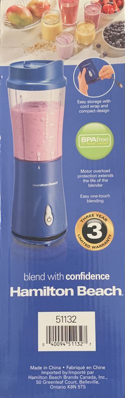 Blue Hamilton Beach Portable Blender