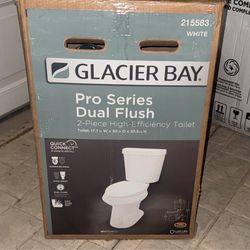 12 in. Rough In 2-Piece 1.1 GPF/1.6 GPF Dual Flush Elongated Toilet in White Seat Included