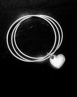 Vintage Genuine Tiffany & Co. 925 Heart W/in  a Heart 3 Bangle 925 Silver Bracelet.