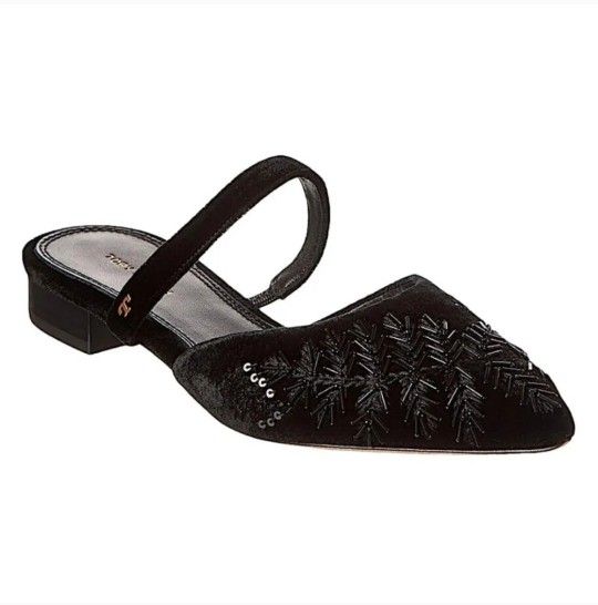 Tory Burch Velvet Slippers Women's 8