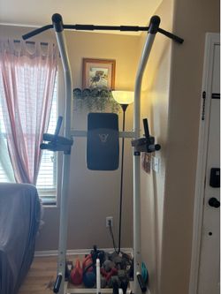 Working out pulling up bars