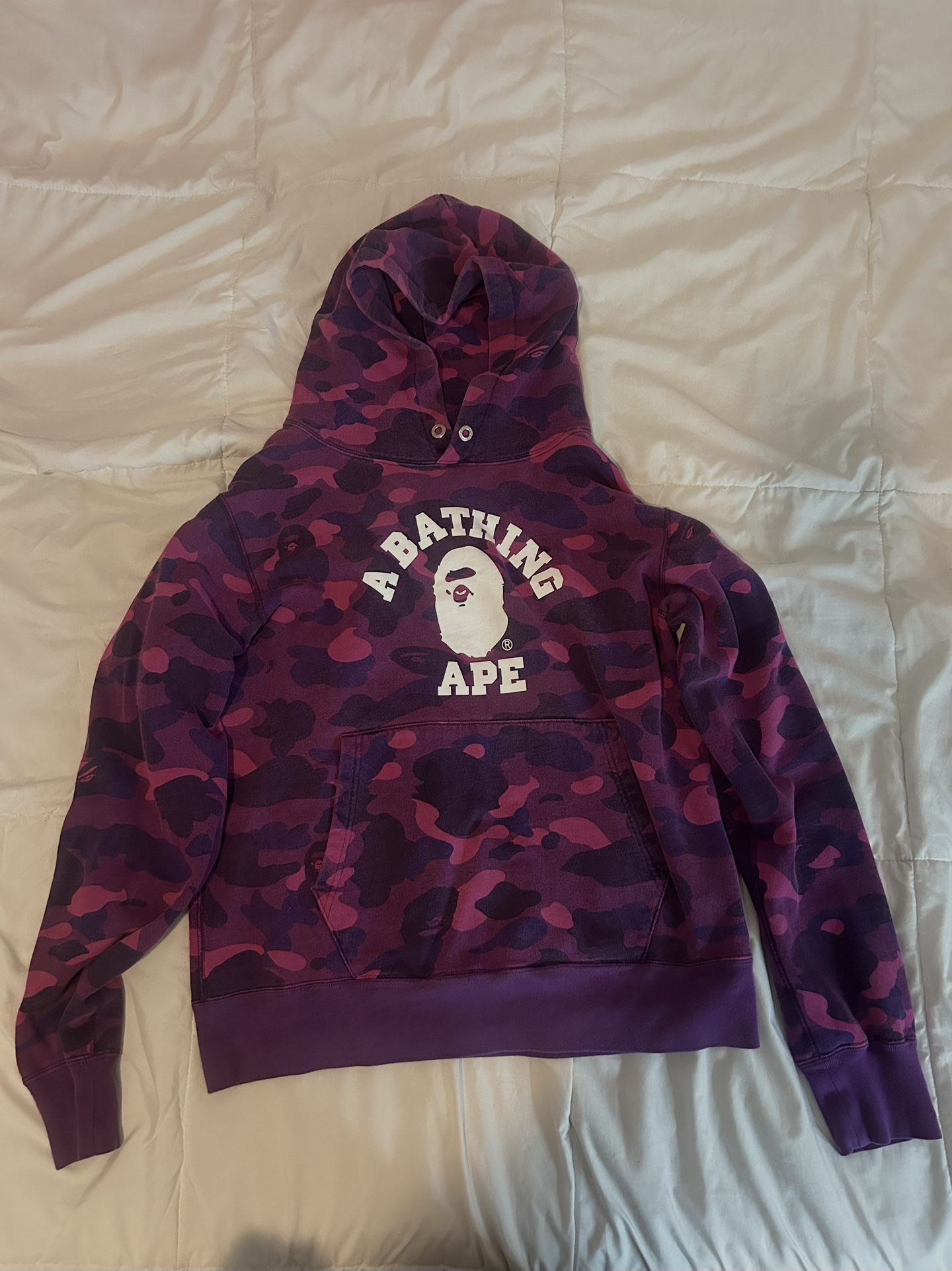 BAPE Color Camo College Pullover Hoodie