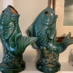 Fish vases 14 Ft Long  Great shape