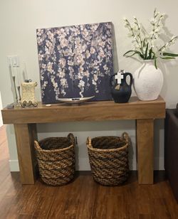 Entryway table, sofa table, TV stand.  $80 new in box