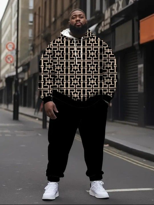 3 Plus Sized Mens Outfits Size 5XL