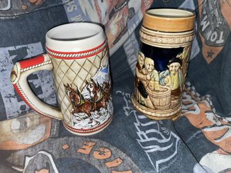 Vintage Mugs 1985 Clydesdale And A German Beer Stein
