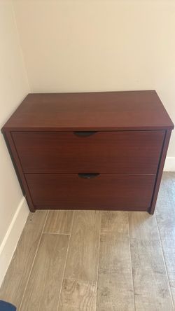 File cabinet with key and lock