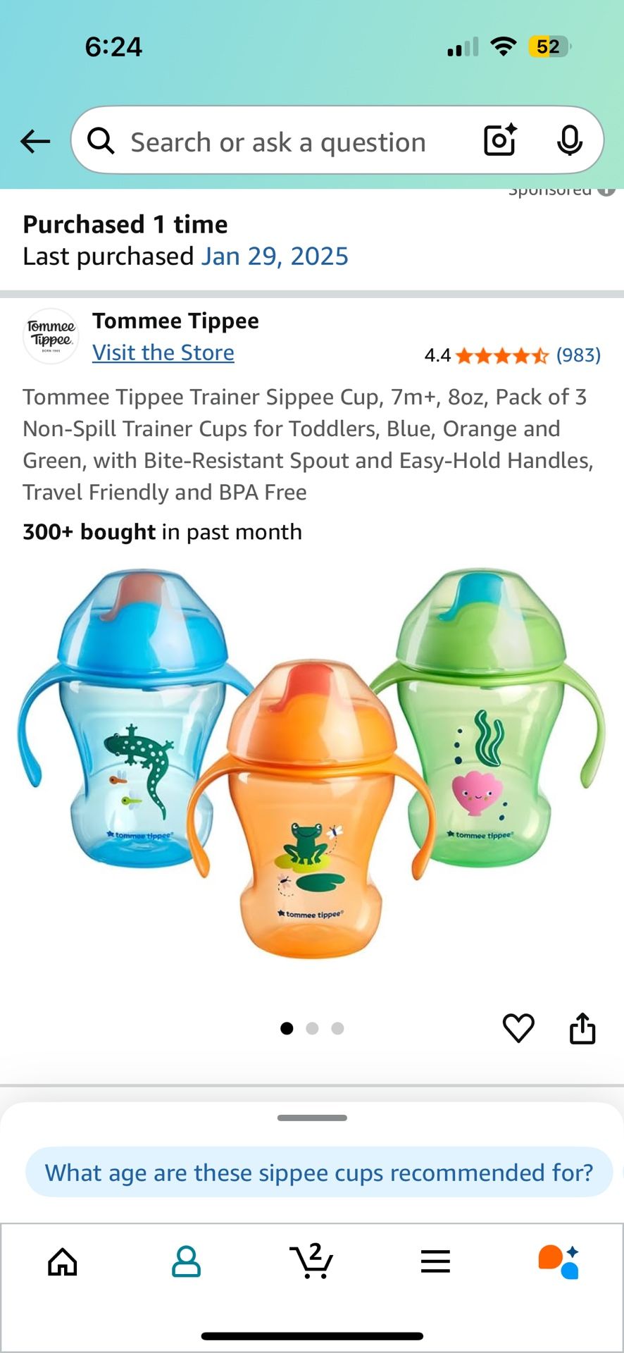 Tommee Tippee Sippy cups