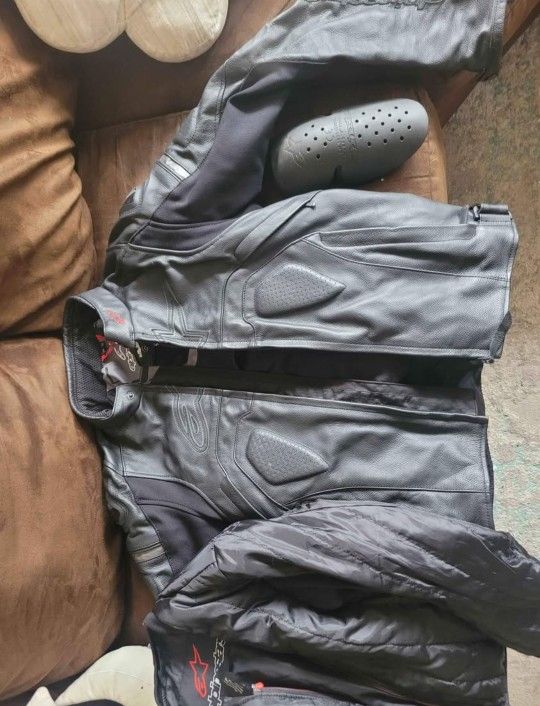 Alpinestars Leather Jacket Size Small