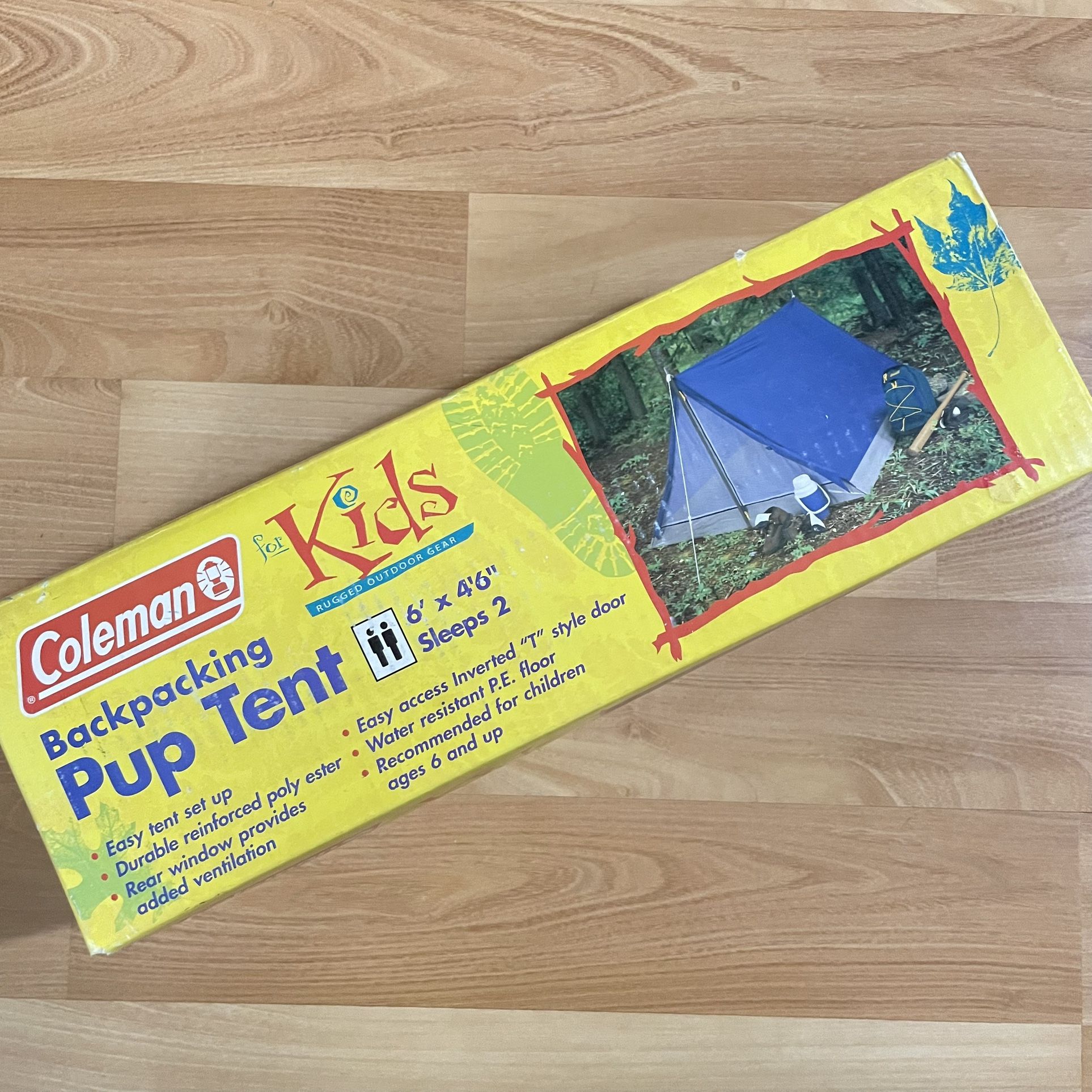 Coleman Kids Camping Tent 6' X 4' 6" A-Frame Sleeps 2
