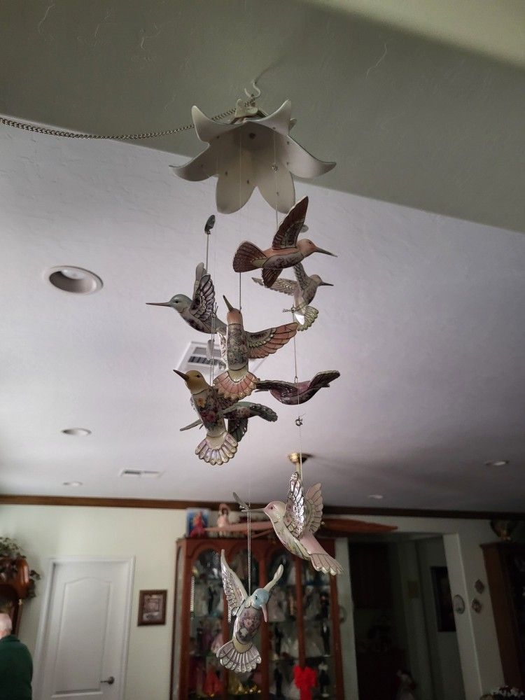 Humming bird wind, chime porcelain.I paid twenty five dollars for each honey bird note one seventy Five this set