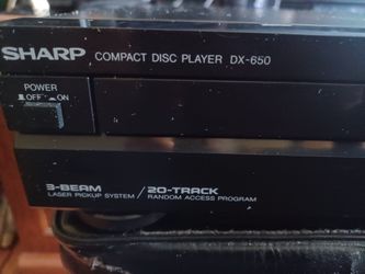SHARP CD PLAYER WITH FREE CDS $120 FINAL PRICE READ DESCRIPTION AND SEE ALL PICTURES