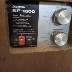 Sansui SP1500 Vintage Hi-Fi Speakers 