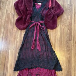 Vintage Dress with Shawl Wrap $100 for both