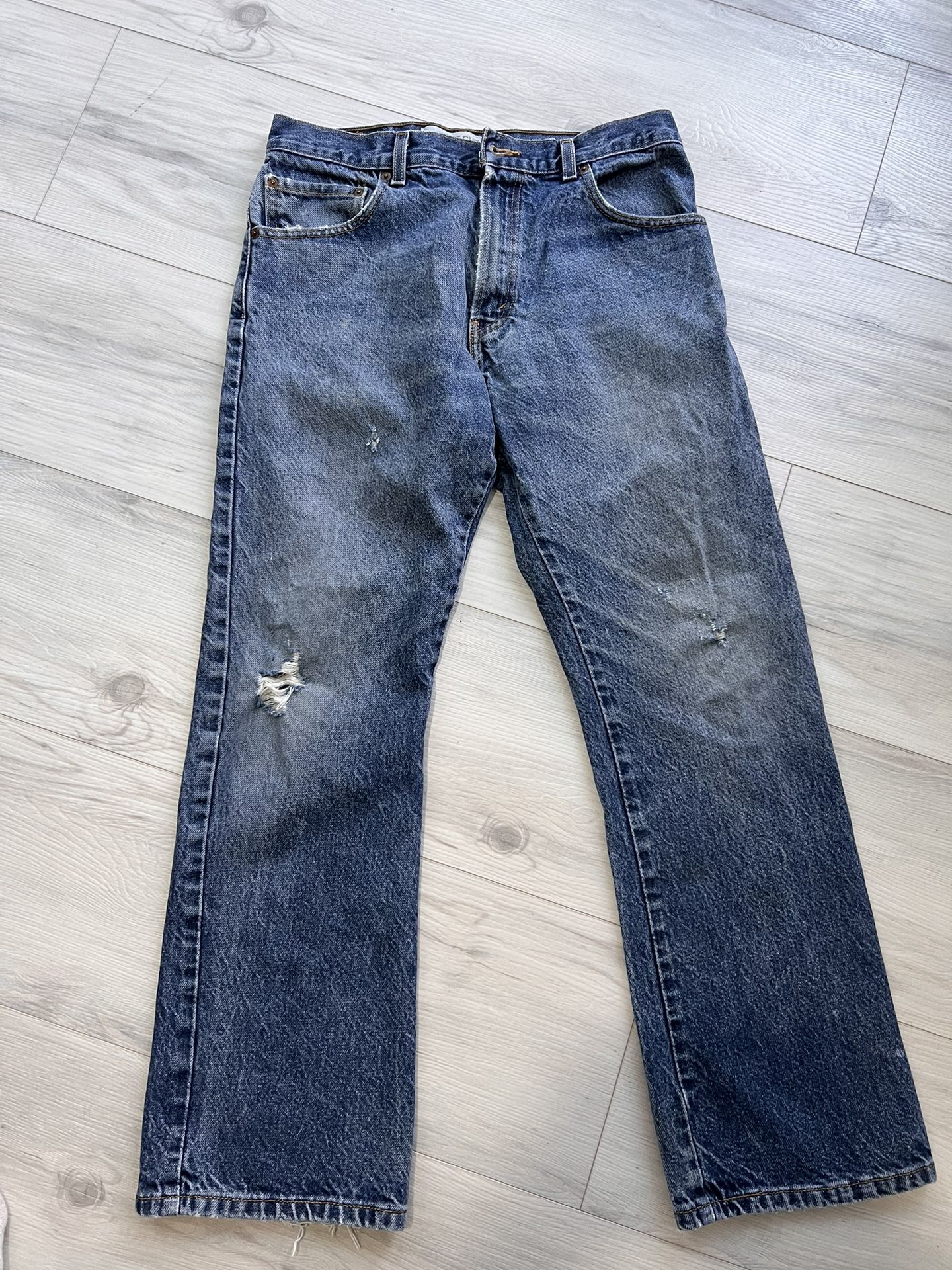 levi's strauss & co 517 jeans bootcut jeans w33 L30 red tab zip