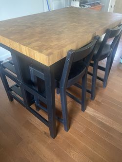 VADHOLMA Kitchen Island + Stools for Sale in Portland, OR - OfferUp
