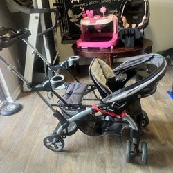 Sit and stand Dual stroller