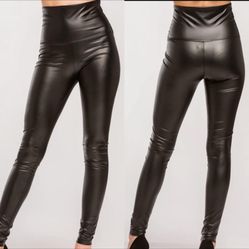 Black Leather Leggings