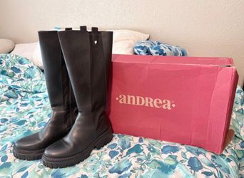 Andrea Black Knee-High Boots
