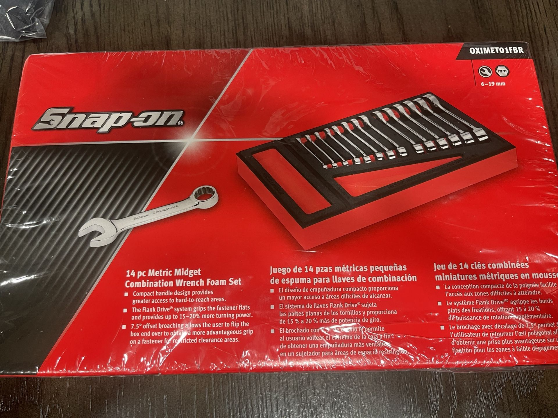 Snap On Metric Wrench Set Midget 6-19mm OXIMET01FBR