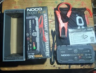 NOCO Boost Plus GB40 1000A 12V Lithium Jump Starter - Brand New / Full Kit